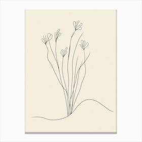 Single Line Drawing 1 Canvas Print