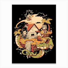 Dragon Island Cute Anime 1 Canvas Print