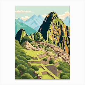 Peru Travel Illustration Canvas Print