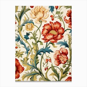 Floral Wallpaper 250 Canvas Print