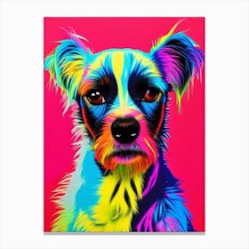 Chinese Crested Andy Warhol Style dog Canvas Print