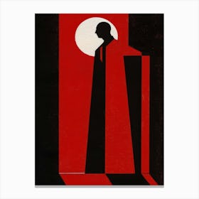 Man In A Red Coat Canvas Print