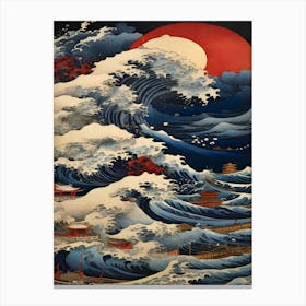 Ocean Waves Sea Canvas Print