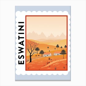 Eswatini Travel Stamp Poster Canvas Print