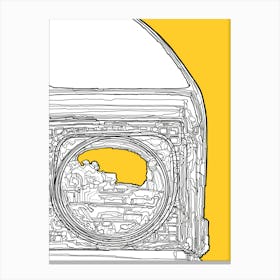 Yellow Automobile Canvas Print