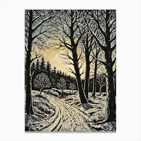 Snowy Woods Canvas Print