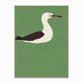 Common Loon 2 Midcentury Illustration Bird Canvas Print