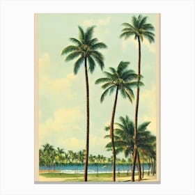 Delray Beach Florida Vintage Canvas Print