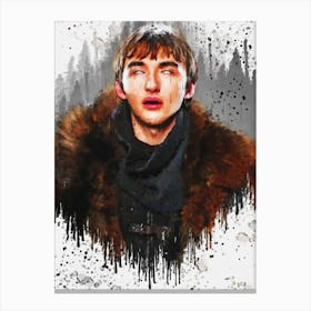 Bran Stark Game Of Thrones Painting Canvas Print