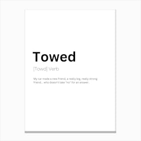 Towed Definition Meaning Toile