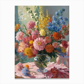 Flowers In A Vase Inspired By Claude Monet 2 Lienzo