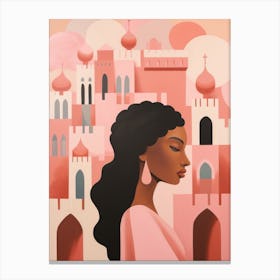 Girl In Pink Canvas Print