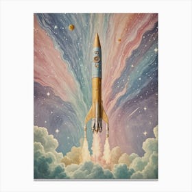 Space Rocket no2 Canvas Print