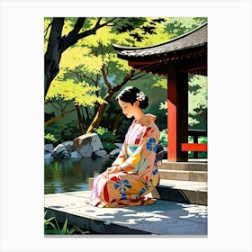 Japanese Girl 2 Canvas Print