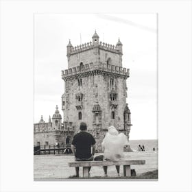 Views Of The Tower Of Belem in Lisbon, Portugal Canvas Print