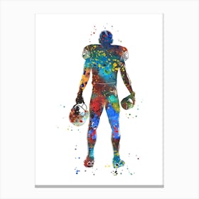 American Football Player 2 Canvas Print