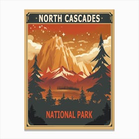 North Cascades National Park Poster Canvas Print