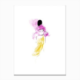 Pink&Yellow Canvas Print