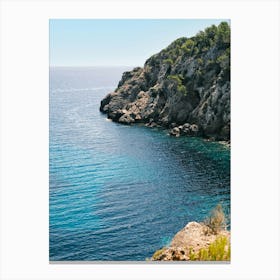 Coastal view of Ibiza // Ibiza Nature & Travel Photography Canvas Print