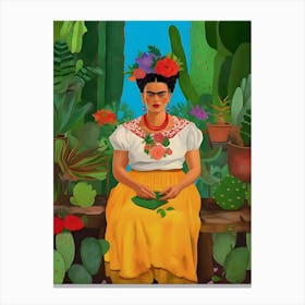 Frida Kahlo Portrait 1 Canvas Print