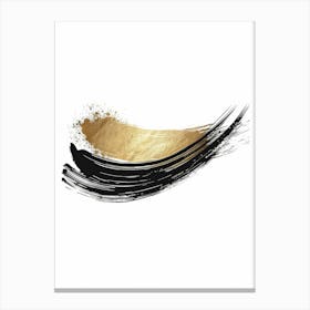 Gold Eyeliner Brush Canvas Print