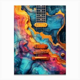 Electric Guitar music art Canvas Print