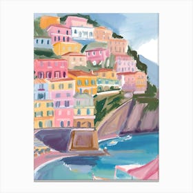 Amalfi Coast La Dolce Vita Poster 12 Canvas Print