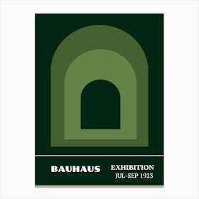 Bauhaus green arc Exhibition ptrint Lienzo