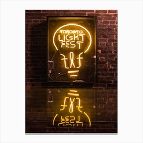 Toronto Light Fest Canvas Print
