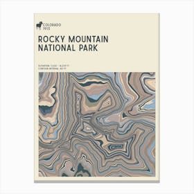Rocky Mountain National Park Series Colorado Usa Canvas Print