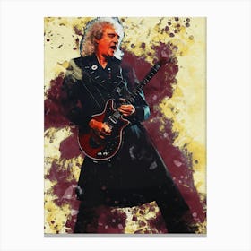 Smudge Of Brian May Canvas Print
