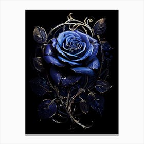 Blue Rose 1 Canvas Print