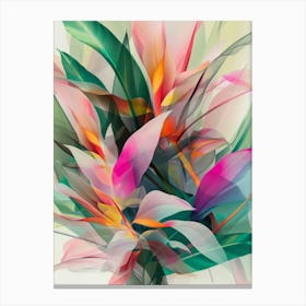 Abstract Flower Painting 12 Canvas Print