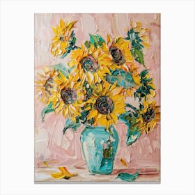 A World Of Flowers Sunflowers 8 Painting Canvas Print