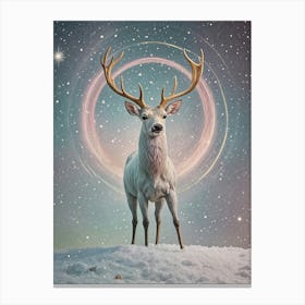 Space Deer Canvas Print