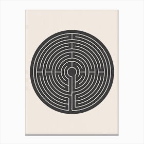 Labyrinth 5 Canvas Line Art Print