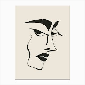 Face Of A Woman 76 Canvas Print