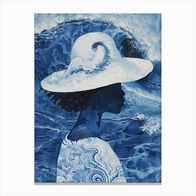 Blue Hat 3 Canvas Print