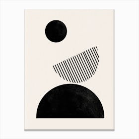 Abstract Shapes Mid Century Canvas Print