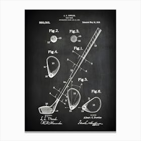 Golf Club Patent Print Golf Club Patent Golf Art Golf Club Wall Art Fowler Golf Club Golf Decor Golf Print Golf Patent Sg0531 Canvas Print