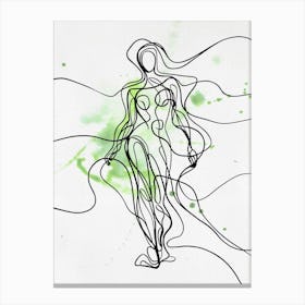 Drawing Of A Woman Canvas Print