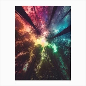 Rainbow Forest Canvas Print