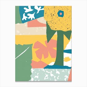 Collage Sun Flower 1 Canvas Print