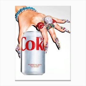 Diet Coke Diet Cola Soda1 3 Canvas Print