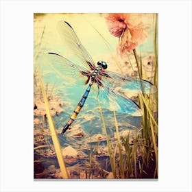Dragonfly Meadows Pastel 1 Canvas Print