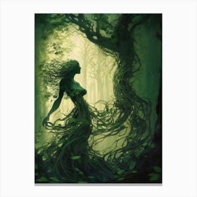Whispering Woods Queen Canvas Print
