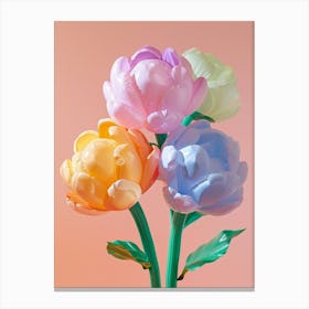 Dreamy Inflatable Flowers Peony 1 Canvas Print