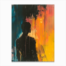 Silhouette Of A Woman Canvas Print