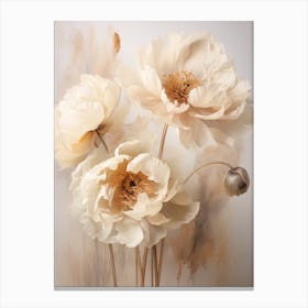 Boho Dried Flowers Peony 5 Canvas Print