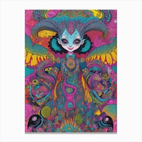 Psychedelic Girl Canvas Print